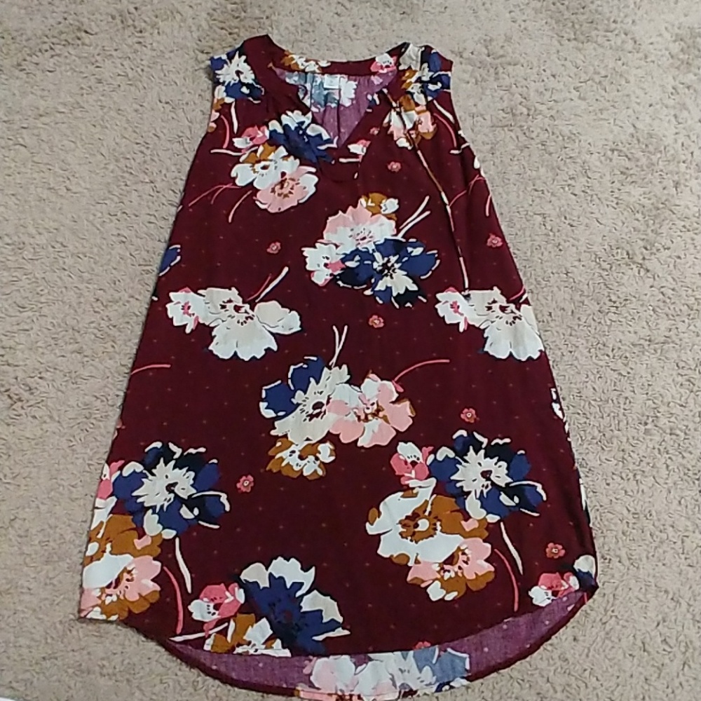 *BOGO * Maroon floral dress/tunic